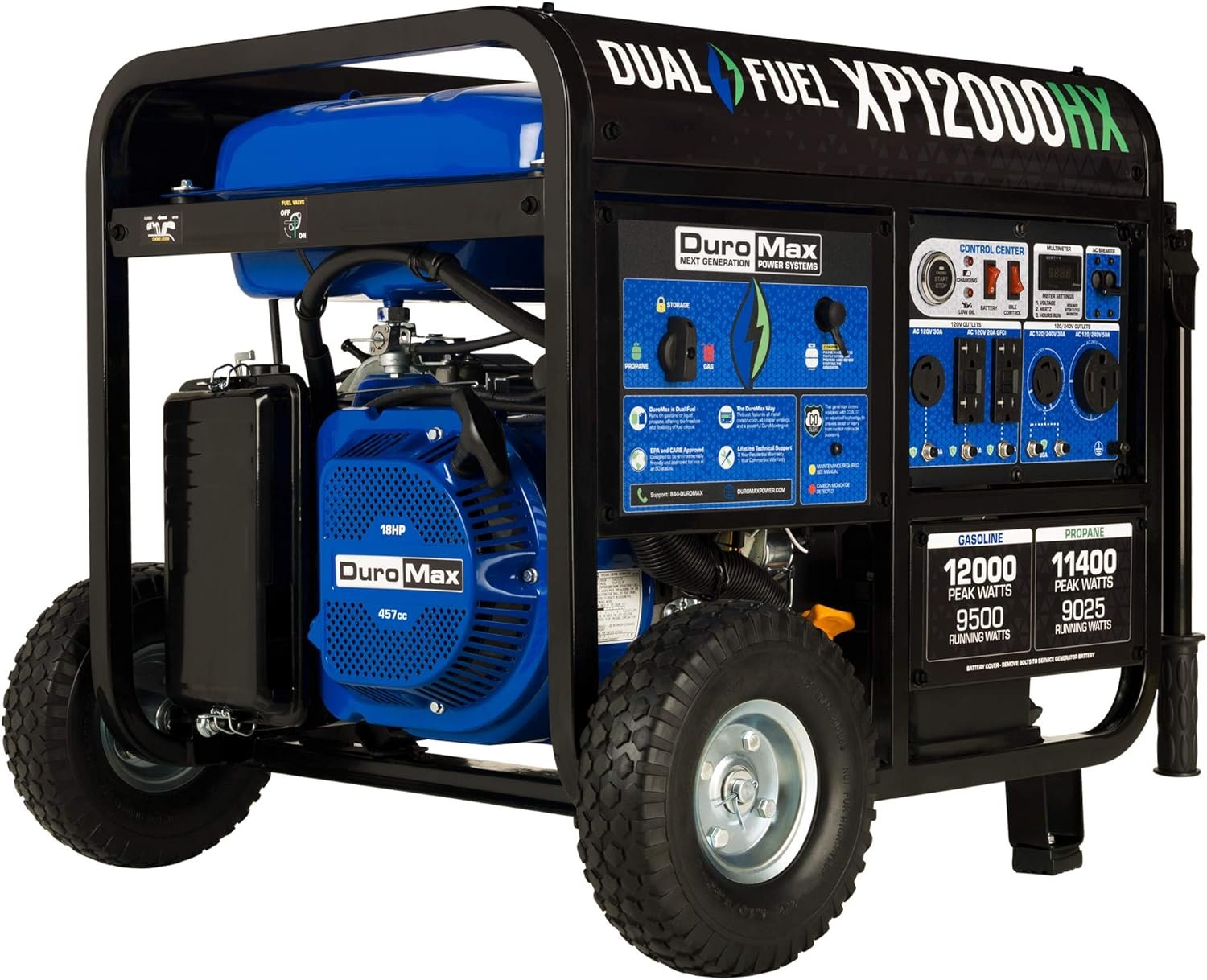 DuroMax XP12000HX Dual Fuel