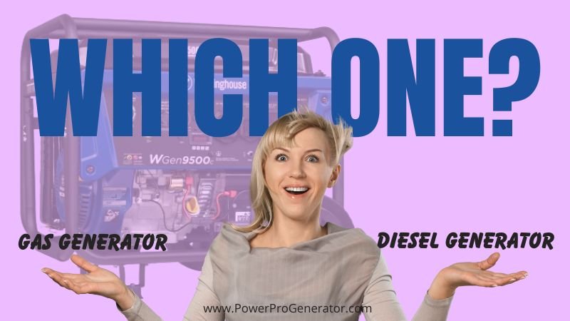 Portable Gas Generator vs Diesel