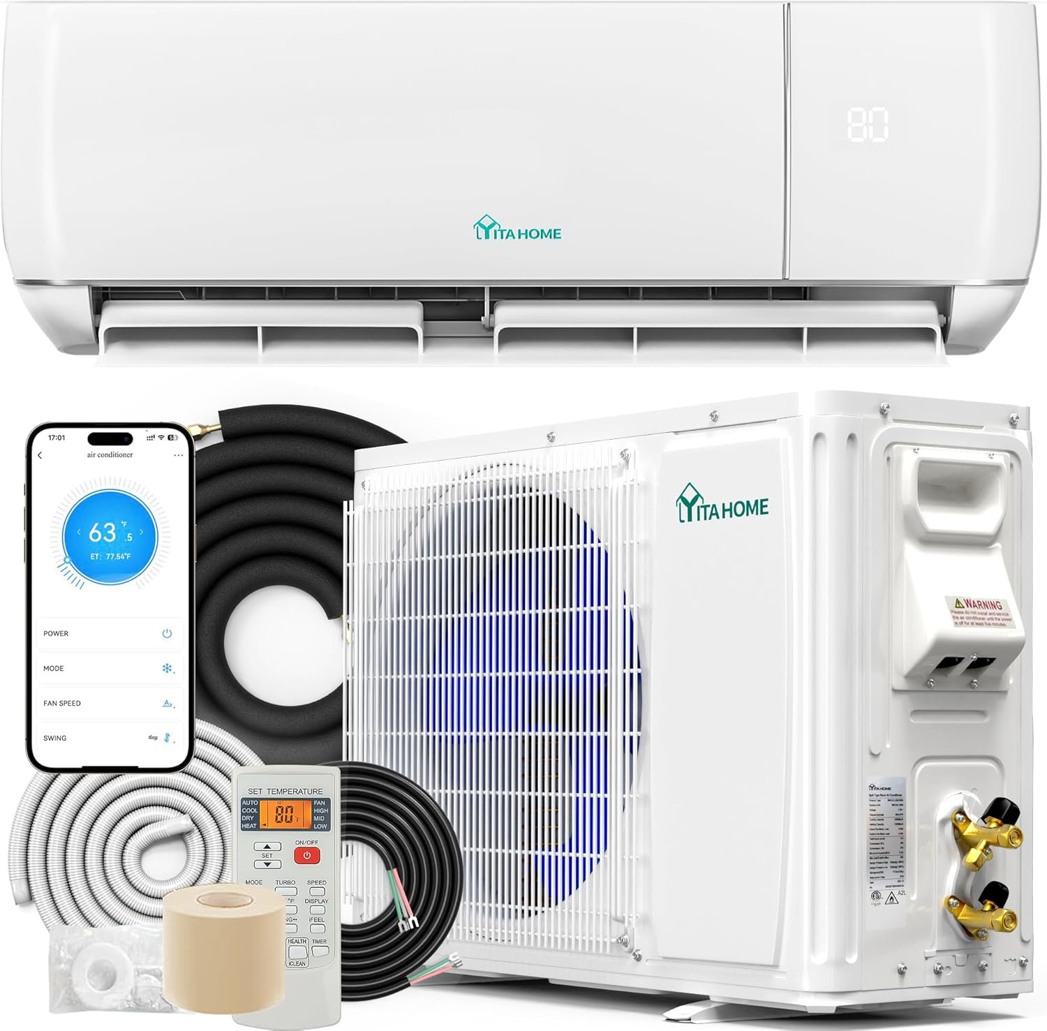 YITAHOME Mini Split Air Conditioner Heat Pump System