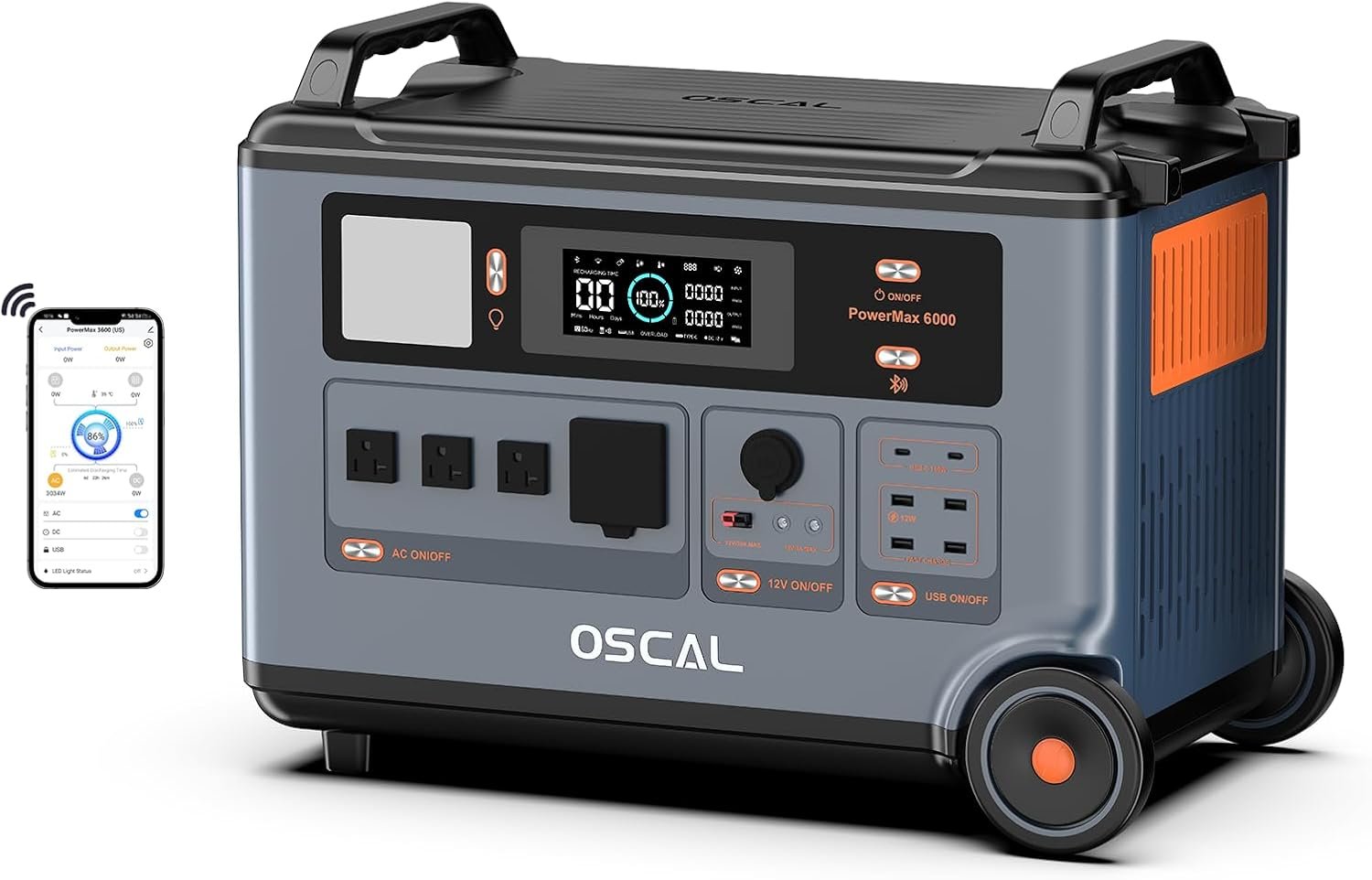 OSCAL PowerMax 6000 Solar Generator