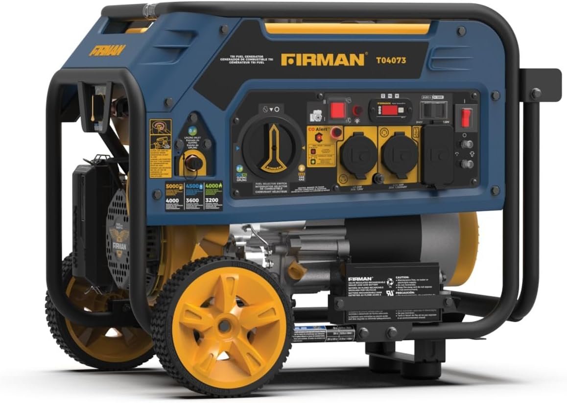 FIRMAN T04073 Portable Generator Tri Fuel