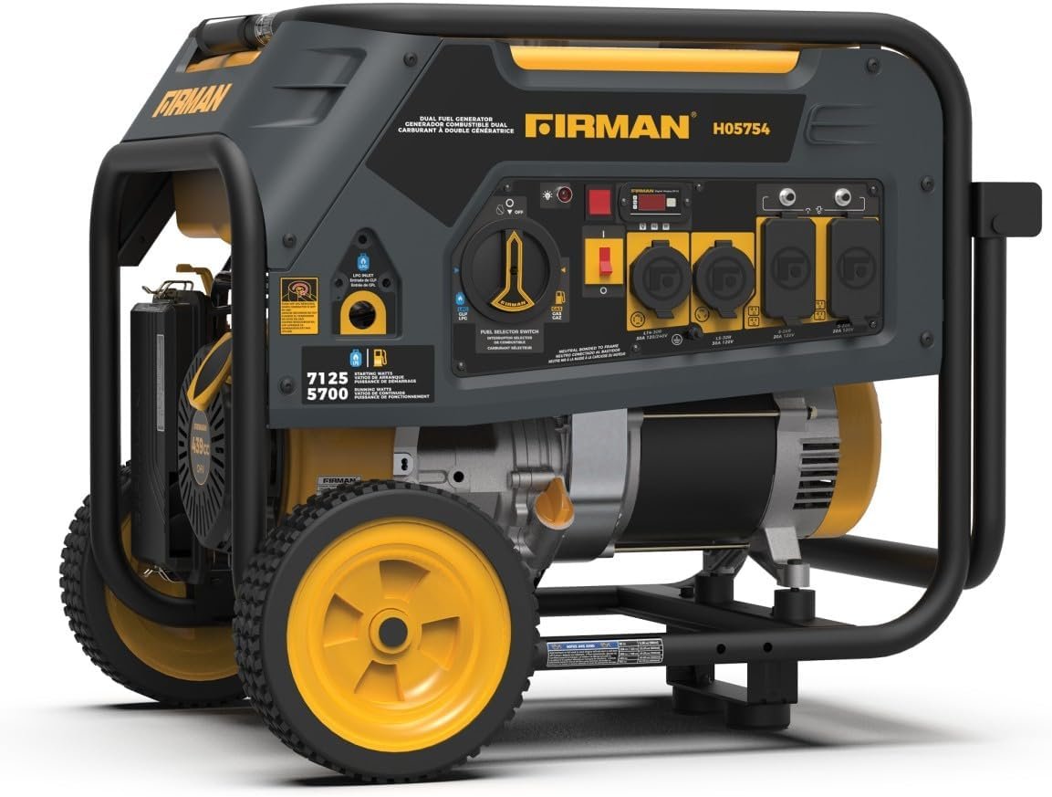 FIRMAN H05754 Dual Fuel Portable Generator