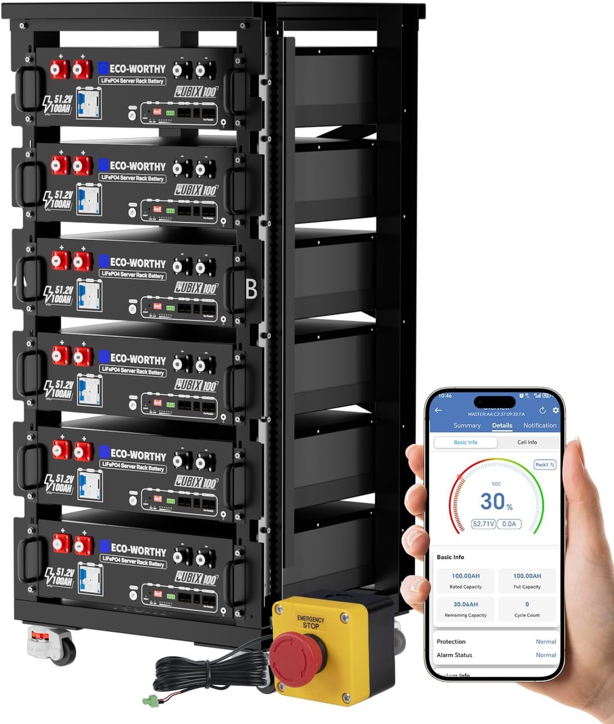 ECO-WORTHY 48V 600Ah Server
