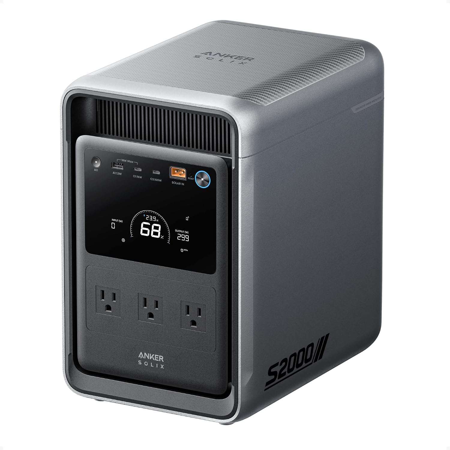 Anker SOLIX S2000 Portable Power Station | 2,010Wh