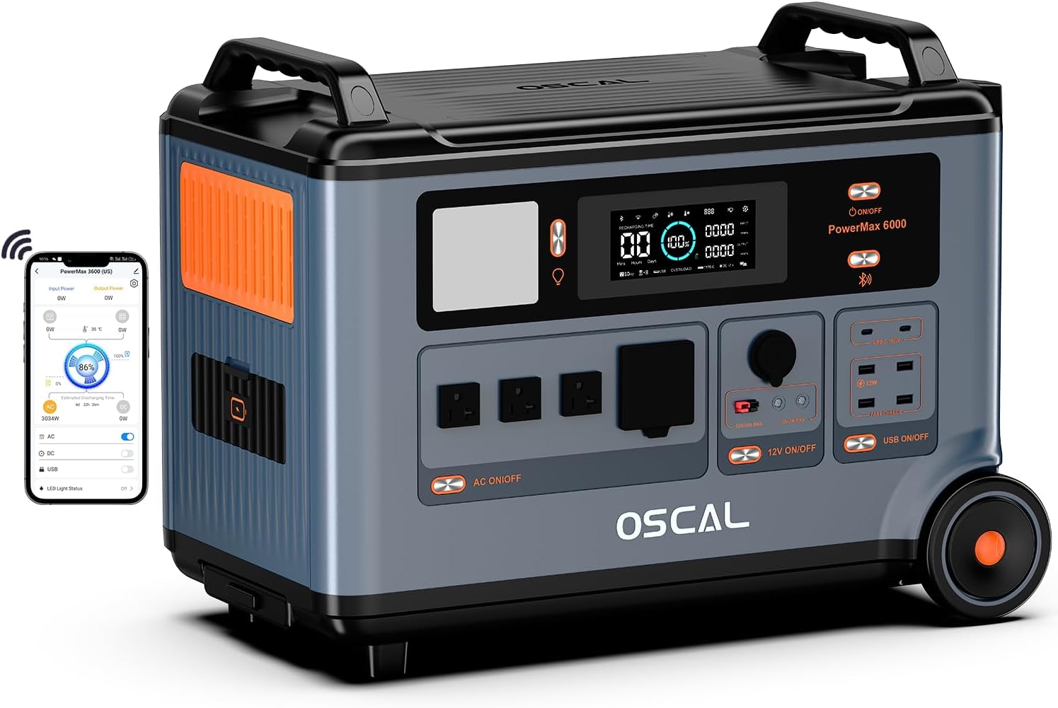 EcoVolt PowerMax 6000 Power Station